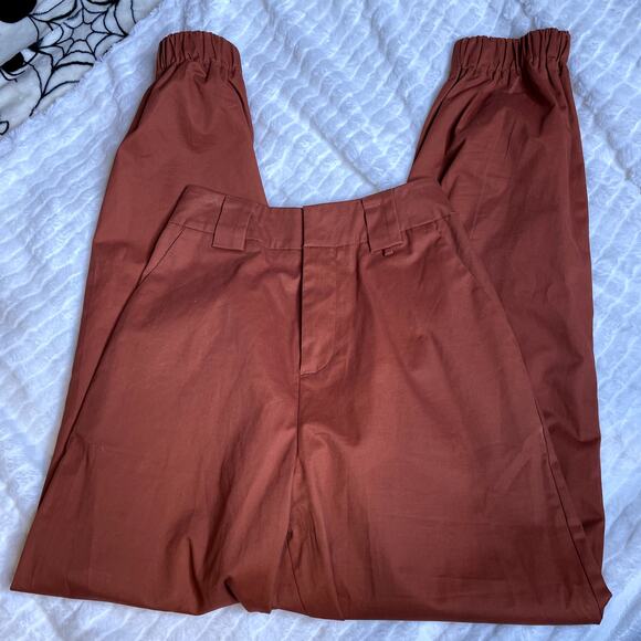 I AM GIA Cobain Burnt Orange Jogger High Waist Dress Pants Small Revolve - Picture 4 of 6